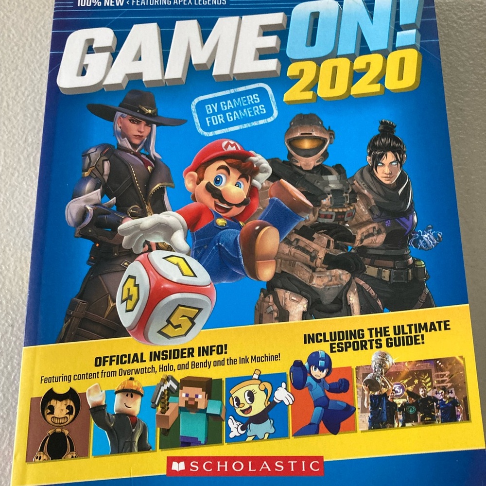 Game On 2020 Paperback Book Scholastic The Ultimate Guide to Gaming 224 Pages